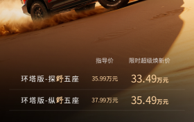 环塔赛事基因赋能，纵横G700环塔版全球首发上市33.49万起开售